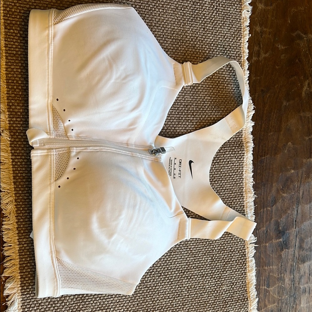 Nike White Sports Bra